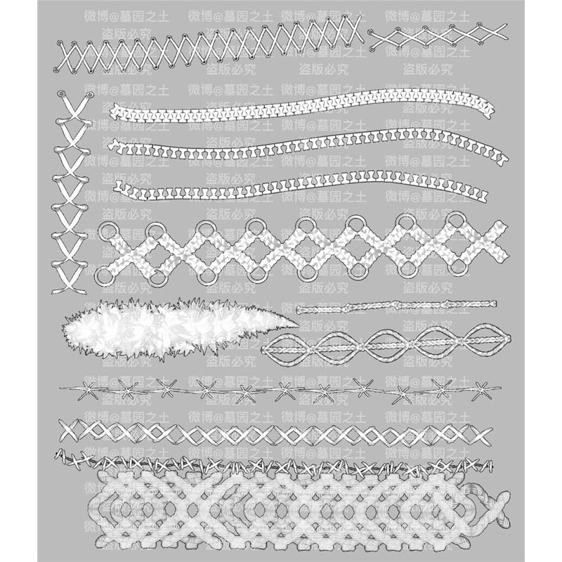 Procreate บรัชเชือกถัก ลายสาน