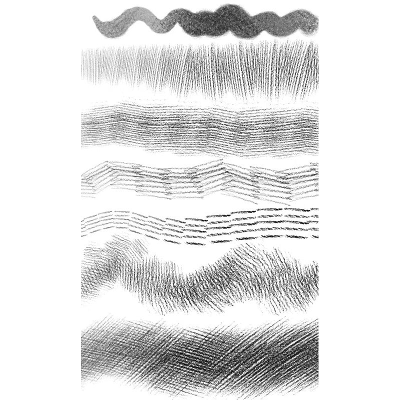 Procreate 25 บรัชสเก็ต ลายเส้นดินสอ เอฟเฟคมังงะ