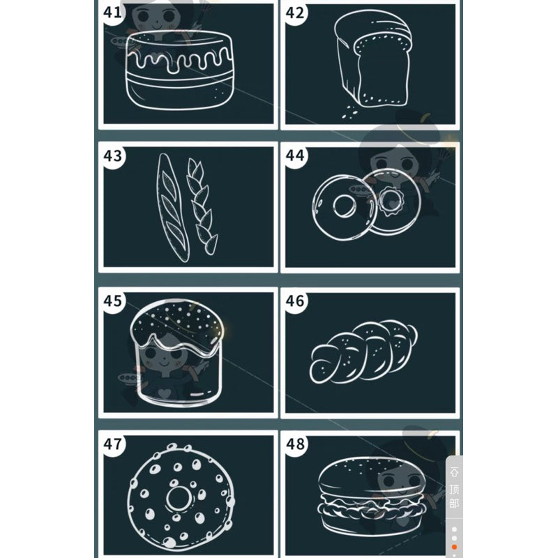 Procreate/Ps 68 บรัชขนมปัง เบเกอรี่