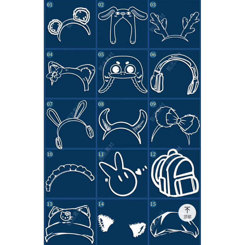 Procreate/Ps 40 บรัชที่คาดผม กิ๊บน่ารัก