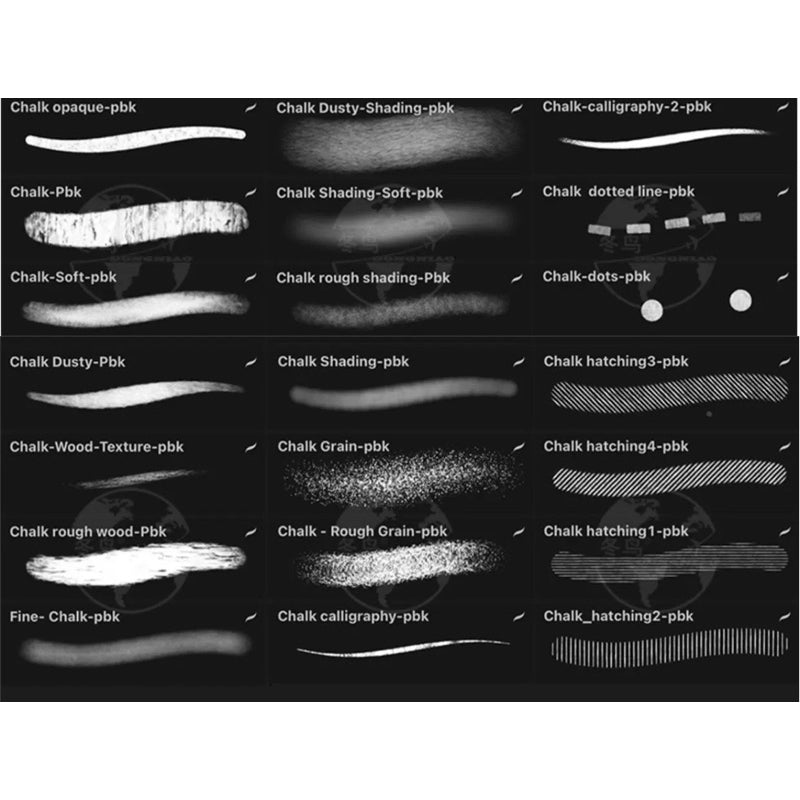 [Procreate] 21 chalk brush