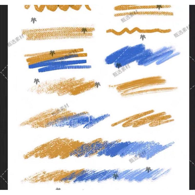 Procreate Set บรัชดินสอสีน้ำมัน+พาเลทสี