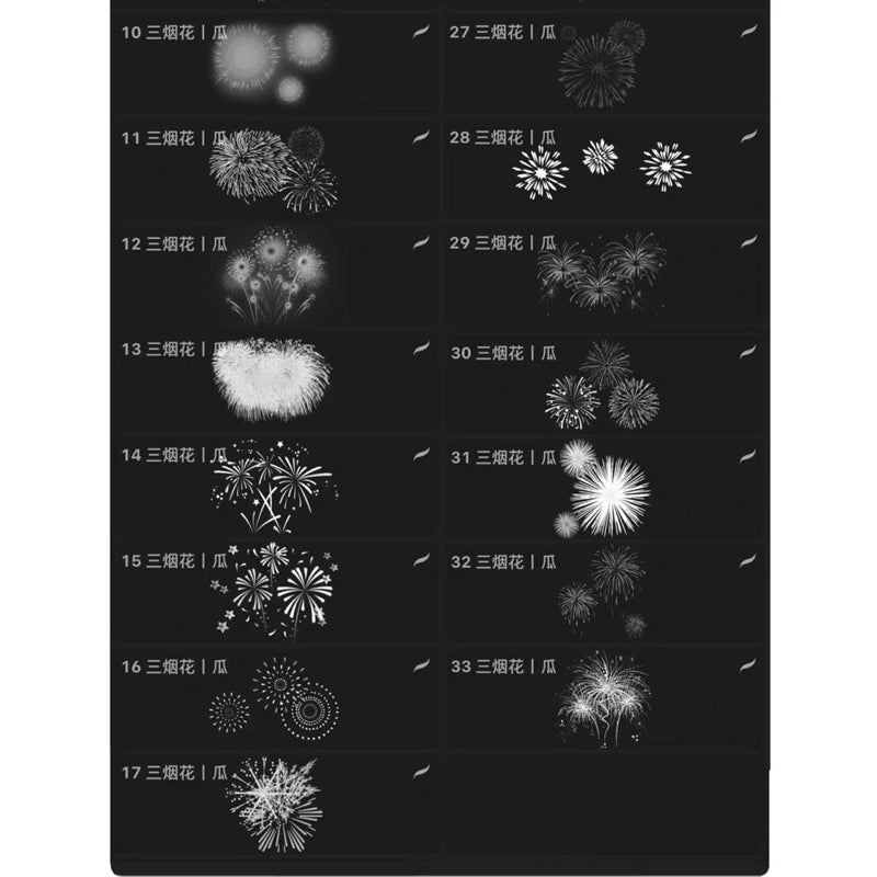Procreate/Ps 284 บรัชเซตพลุ