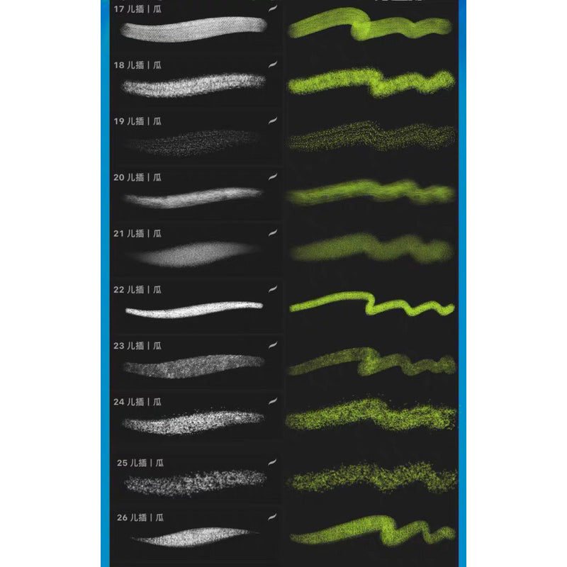 Procreate 30 บรัชหนังสือภาพประกอบ