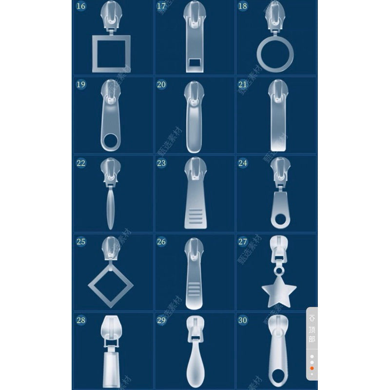 Procreate/Ps 45 บรัชกระดุมและซิป