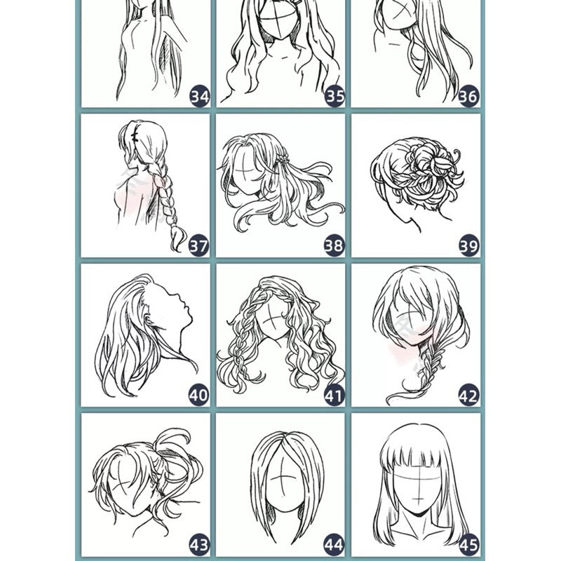 [Procreate/Ps] 79 บรัชทรงผม