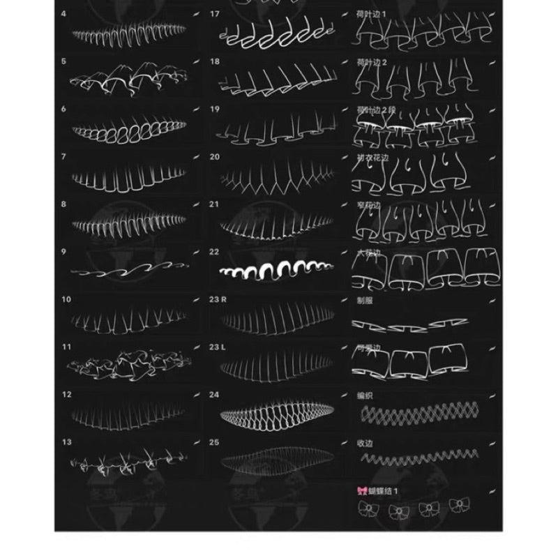 [procreate] บรัชจีบกระโปรงสวยๆ