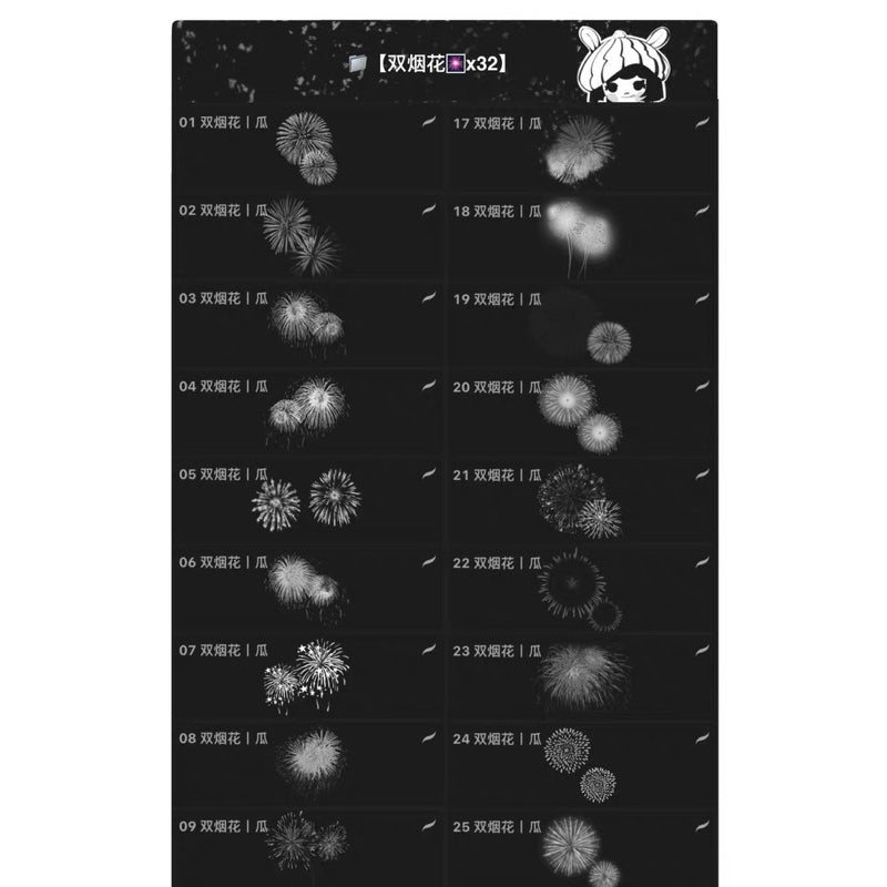 Procreate/Ps 284 บรัชเซตพลุ