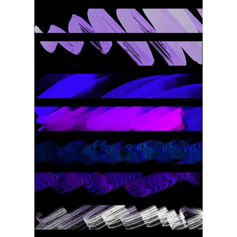 Procreate บรัชสี Acrylic 20 บรัช