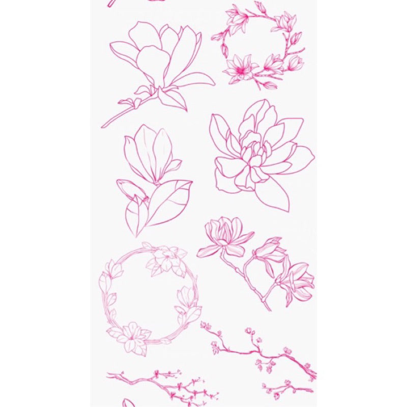 [Procreate/Ps] 60 บรัชดอกแมกโนเลีย