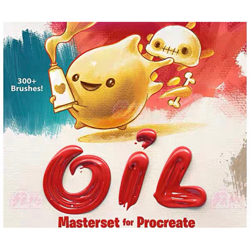 Procreate Set สีน้ำมัน + canvas