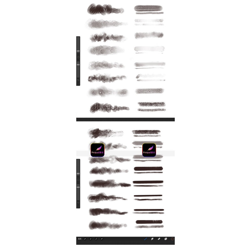 Procreate 64 บรัช soft oil painting (B01)