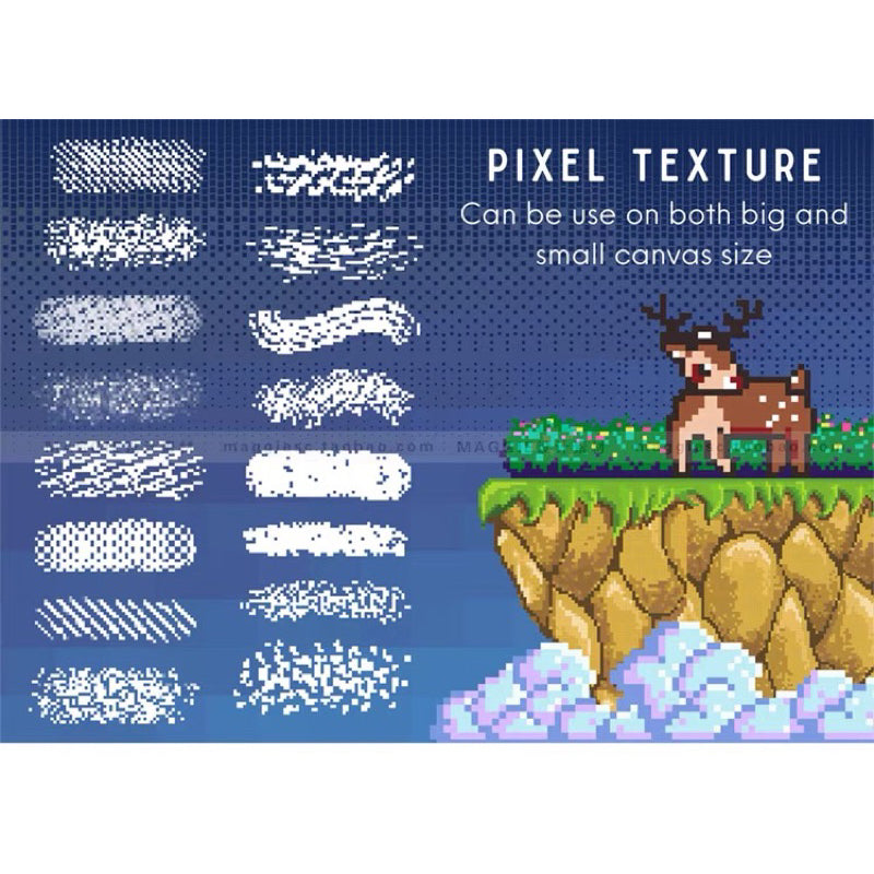 [procreate] 179 Pixel Art Brushes