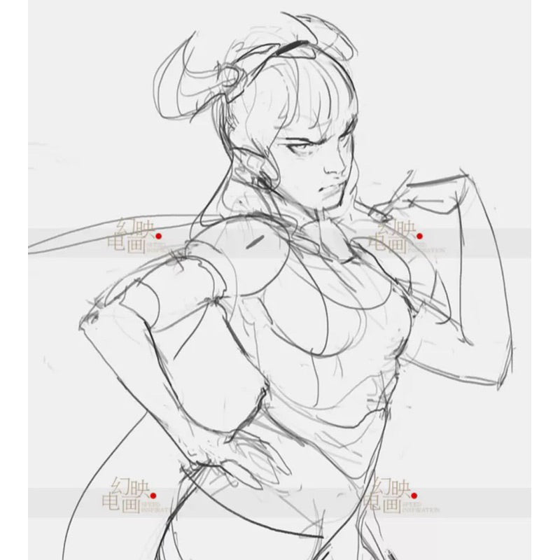 Procreate 6 บรัช comic line ลายเส้นวาดมังงะ