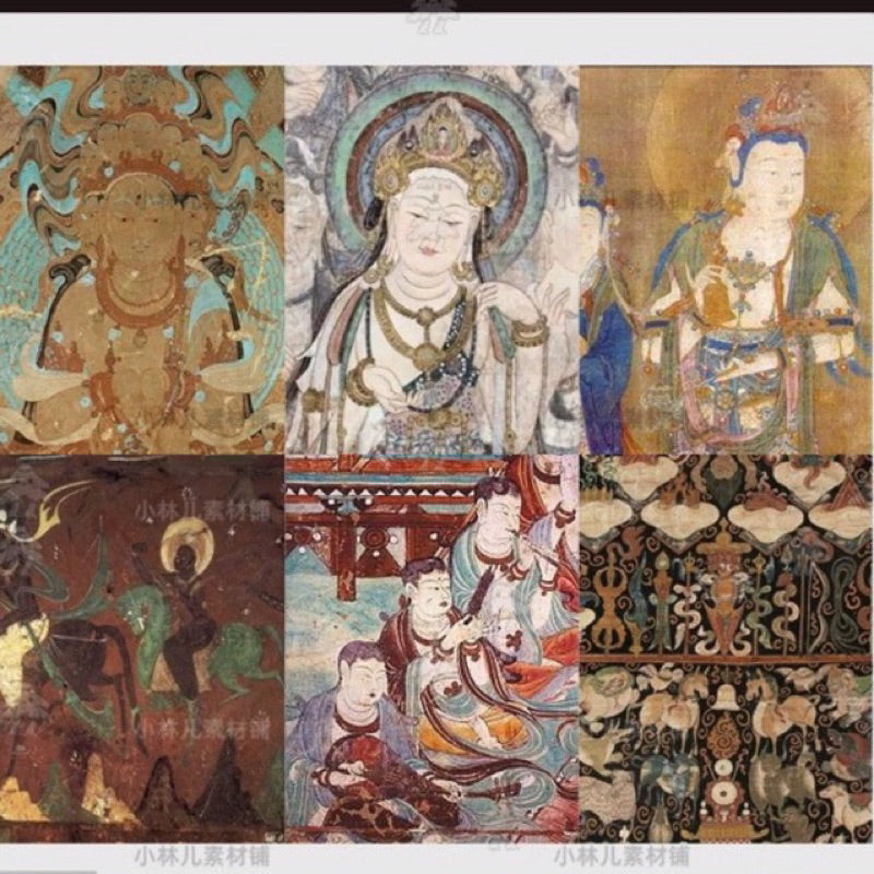 [Procreate/Ps] บรัชพื้นผิวภาพฝาผนังตุนหวง 34 บรัช