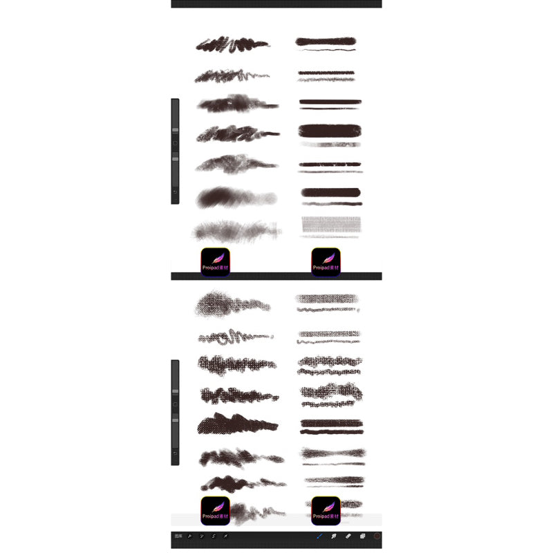 Procreate 64 บรัช soft oil painting (B01)