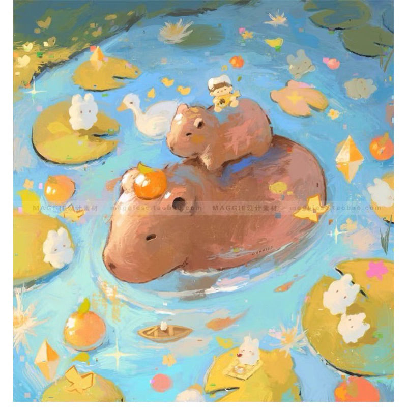 Procreate 25 บรัชสีน้ำมัน เทกเจอร์น่ารัก