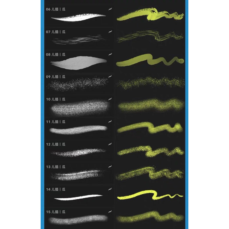Procreate 30 บรัชหนังสือภาพประกอบ