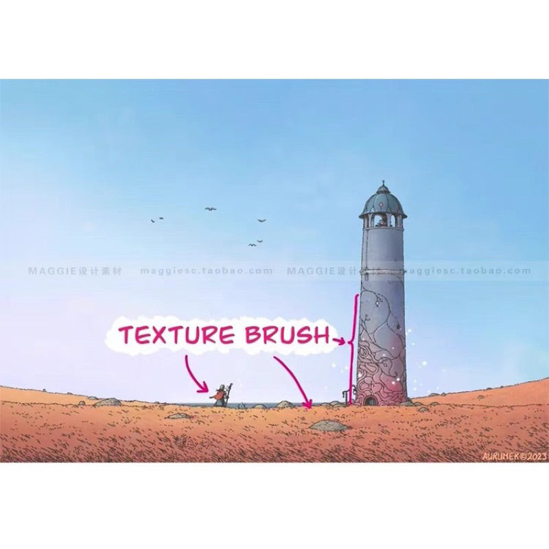 Procreate 20 บรัช comic art