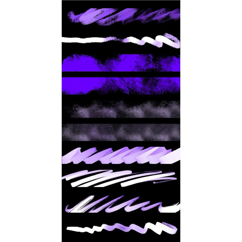 Procreate บรัชสี Acrylic 20 บรัช