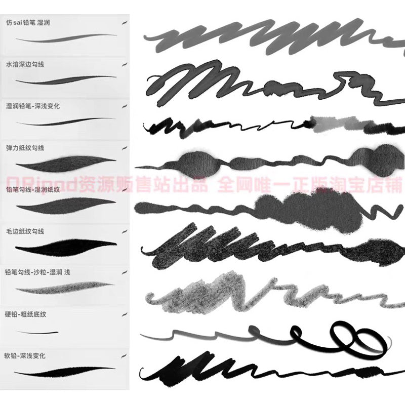 Procreate บรัช Pencil outline 1.0