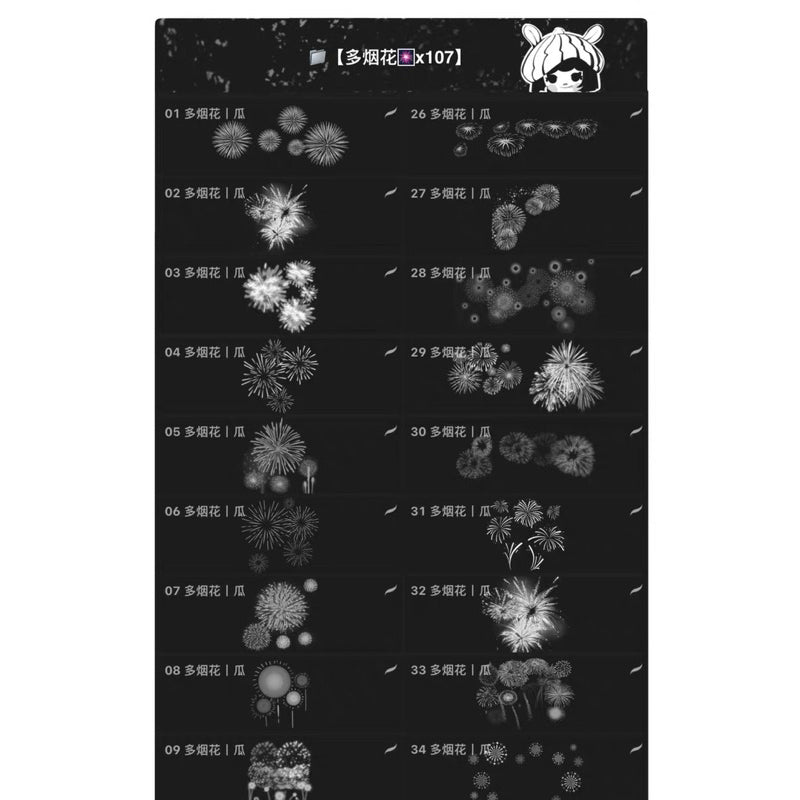 Procreate/Ps 284 บรัชเซตพลุ