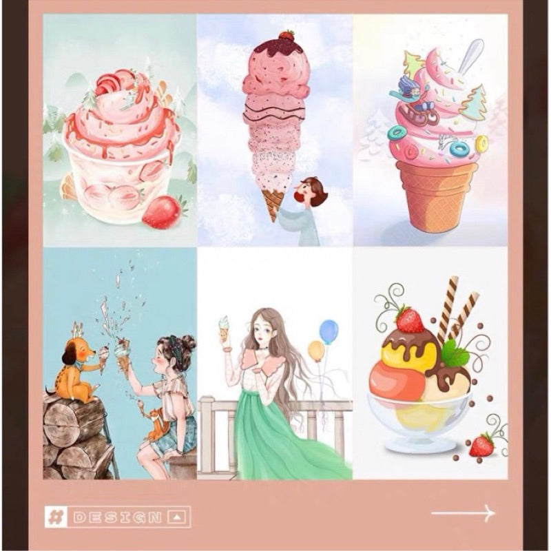 [procreate] 55 Dessert Ice Cream Brush Set