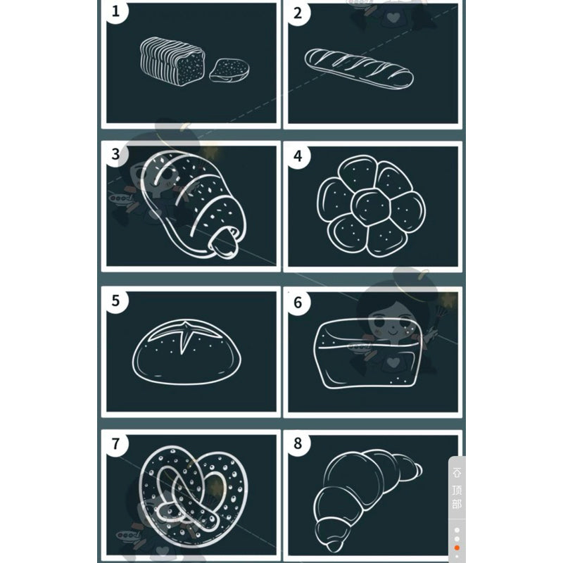 Procreate/Ps 68 บรัชขนมปัง เบเกอรี่