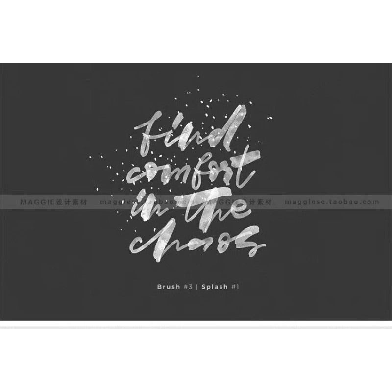 Procreate 6 บรัช Ink lettering