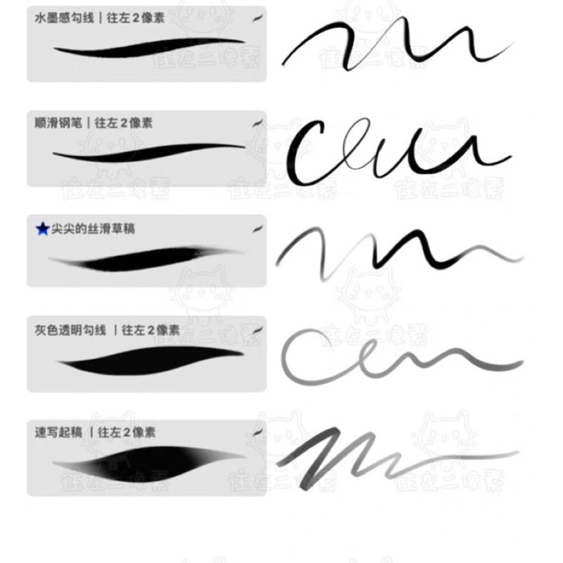 [procreate] บรัช Silky and smooth lines