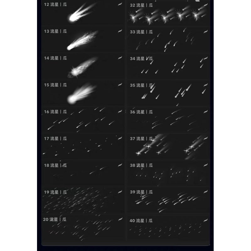 Procreate/Ps 40 บรัชดาวตก