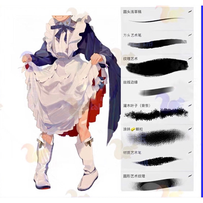 Procreate 26 บรัช anime