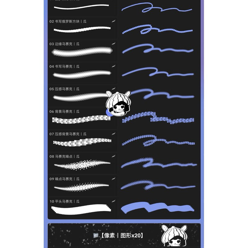 [Procreate] Mosaic Pixel 30 บรัช