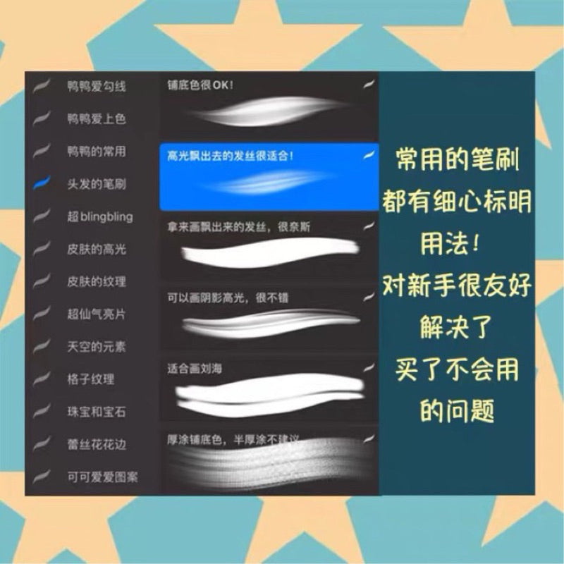 Procreate บรัชวาดรูป วาดคน บรัชตกแต่ง 100+