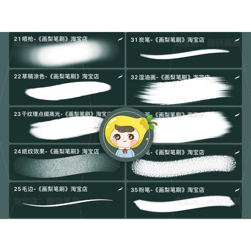 Procreate/Ps 48 portrait impasto (HL393)