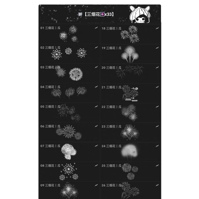 Procreate/Ps 284 บรัชเซตพลุ