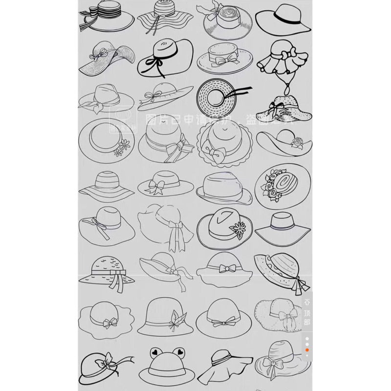 Procreate/Ps 50 บรัชหมวกสาวน้อย