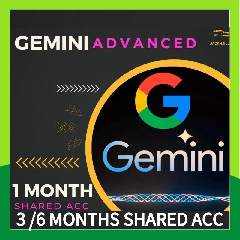 คนไทยขาย GOOGLE Gemini Advanced+ 1 Month Shard Account ⭐Fast deliveries 1/3 months[ENEN-AI]