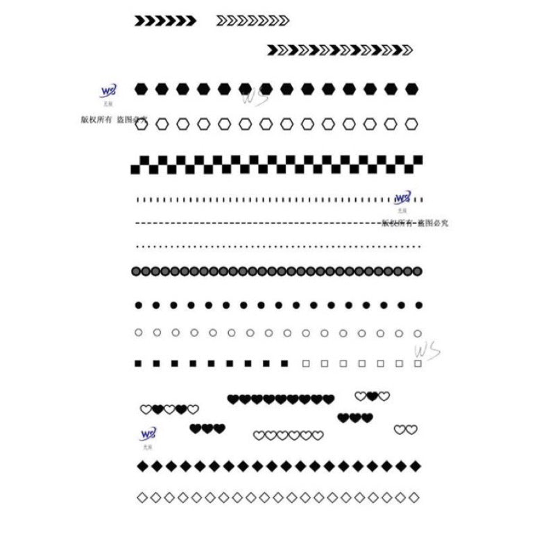 [Procreate] Geometric decorative brushes