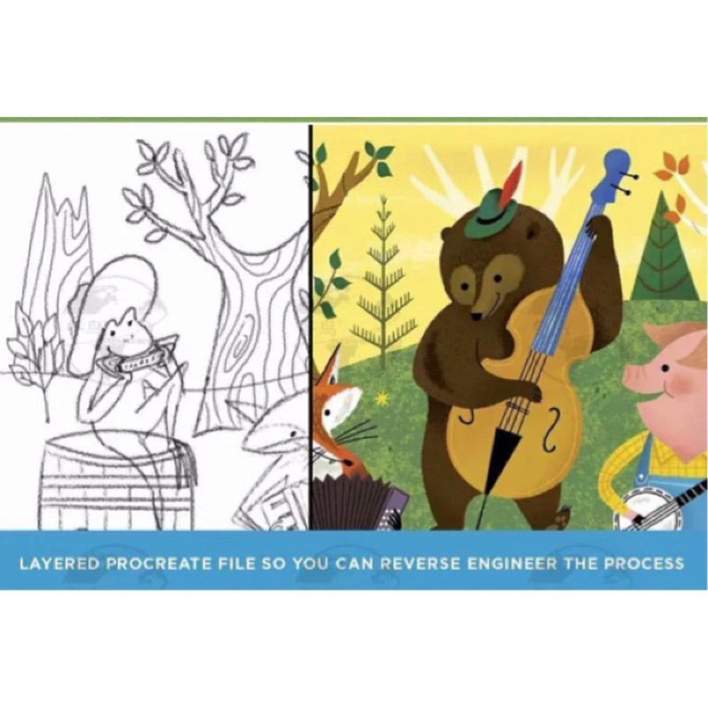 [Procreate Brush] Woodland brushset 31 บรัช