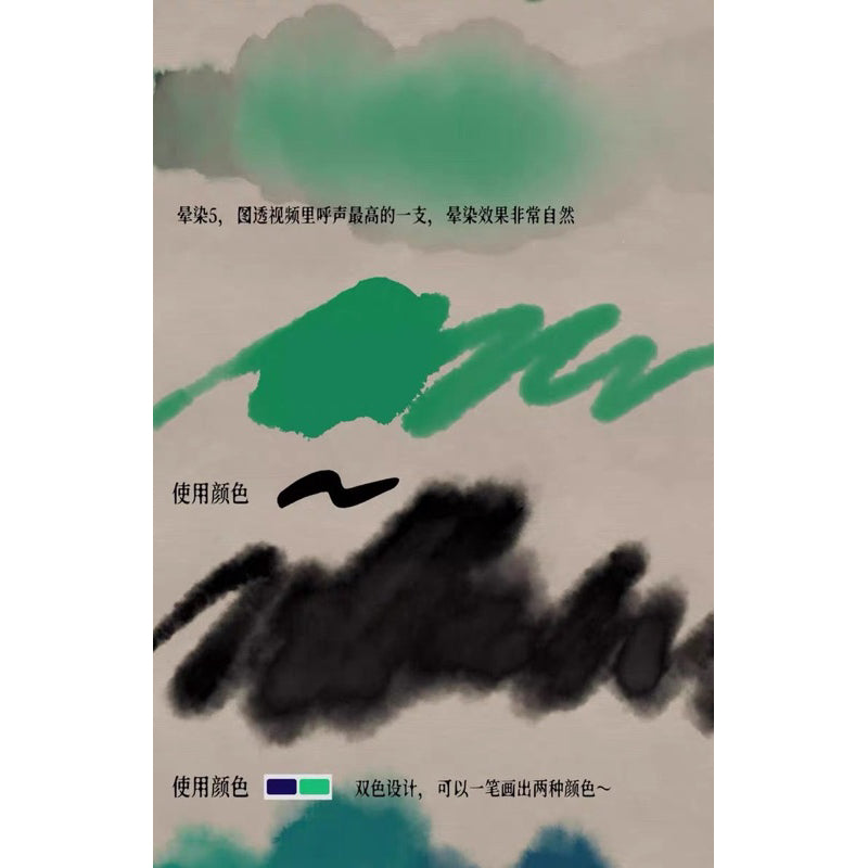 Procreate บรัชพู่กันจีนโบราณ