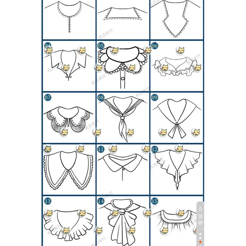 [Procreate/Ps] 30 บรัชคอเสื้อแบบต่างๆ