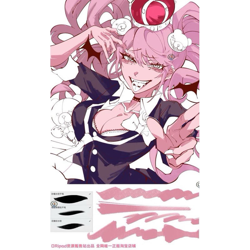 [Procreate] บรัช texture thick (a100)