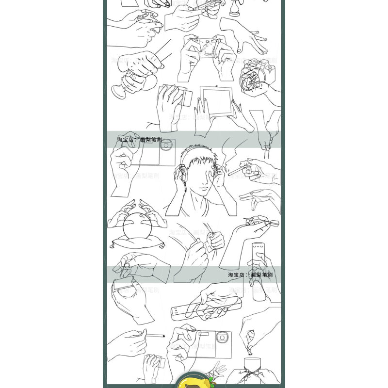 Procreate/Ps 90 บรัชมือ v.3