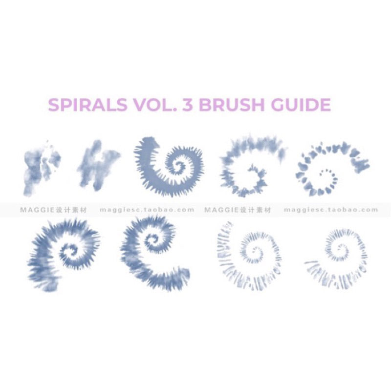 [Procreate] บรัชลายผ้ามัดย้อม : Digital Tie-Dye