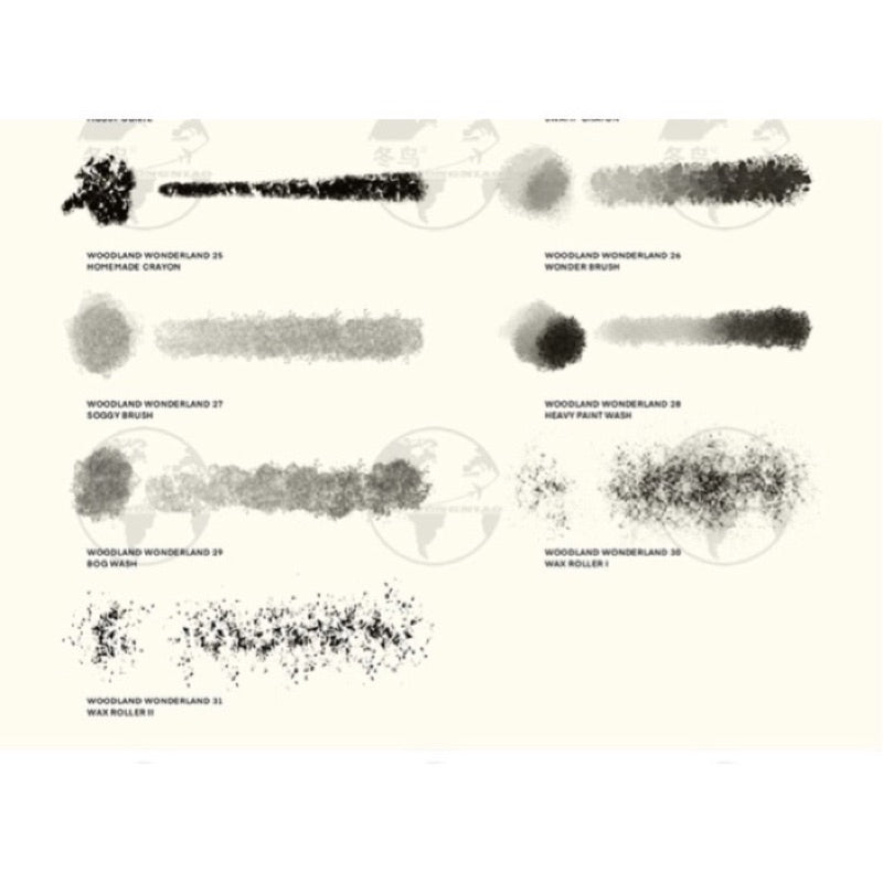 [Procreate Brush] Woodland brushset 31 บรัช