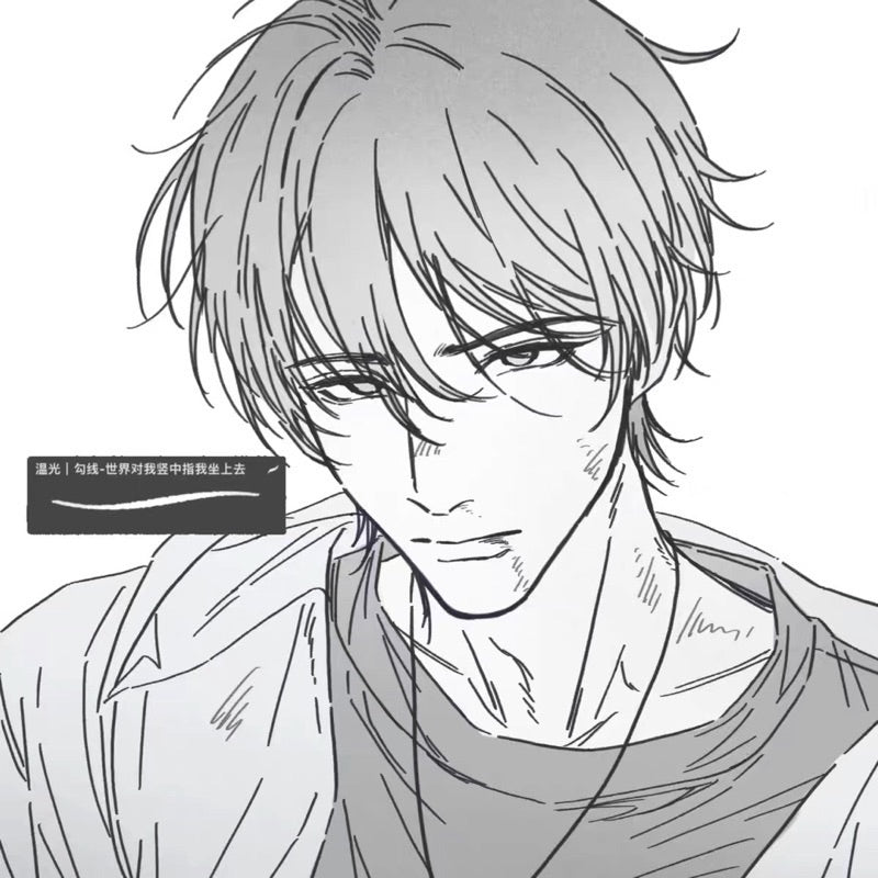 Procreate บรัช Manga Line drawing