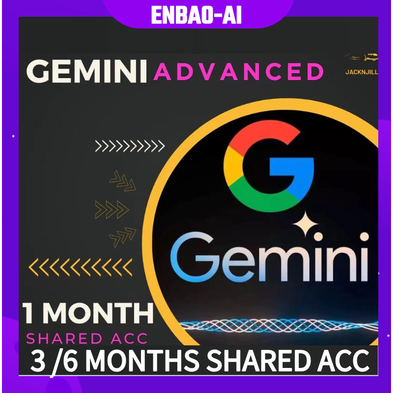[ENBAO-AI]GOOGLE Gemini Advanced+ 1 Month Shard Account Fast deliveries 1/3 months